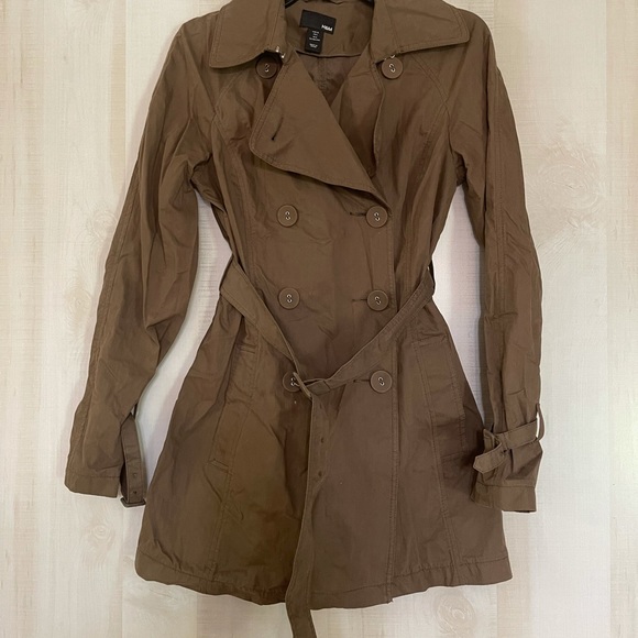 H&M short trench coat brown, size 6 - Picture 11 of 16